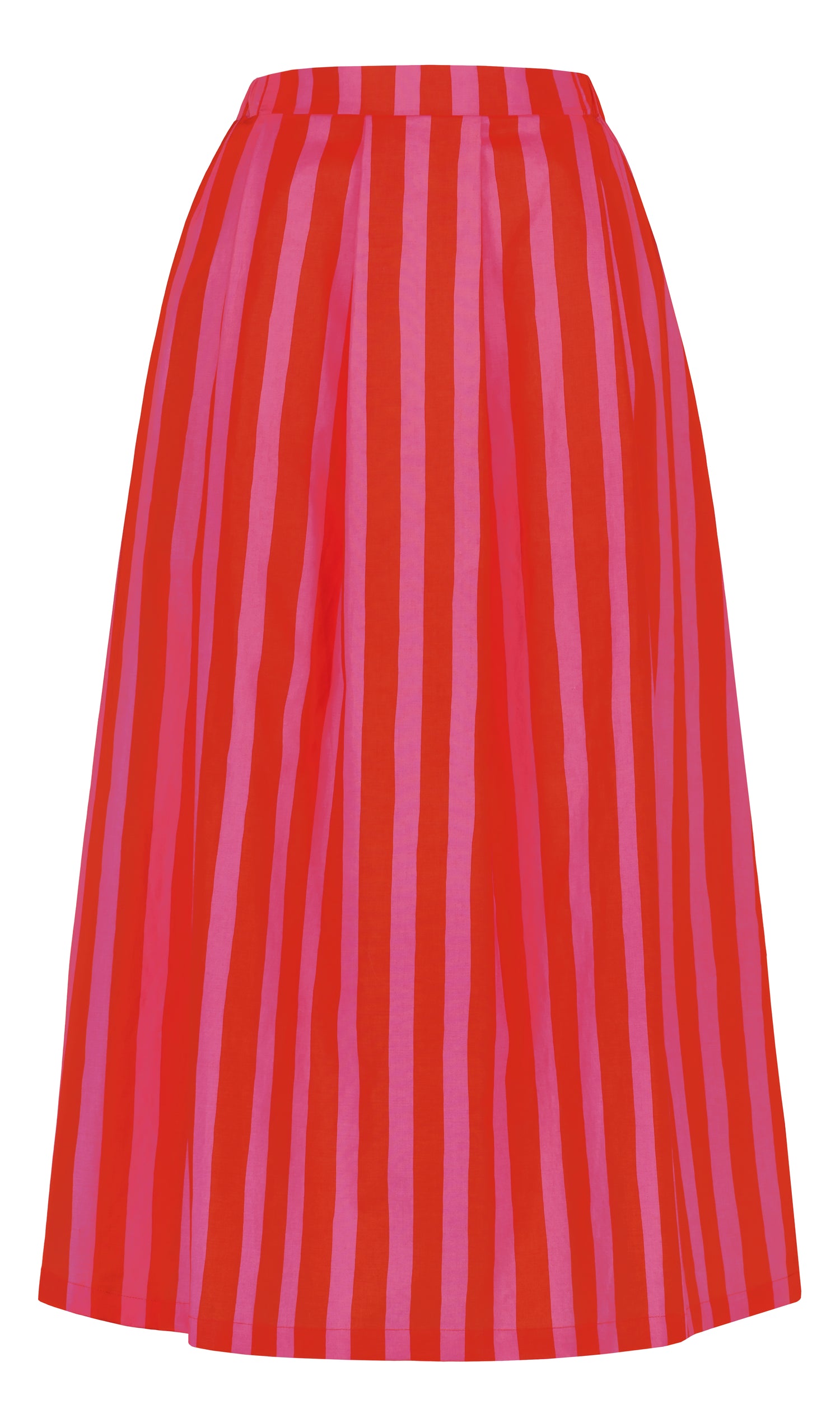 PLEATED-hame, Paris stripe pink
