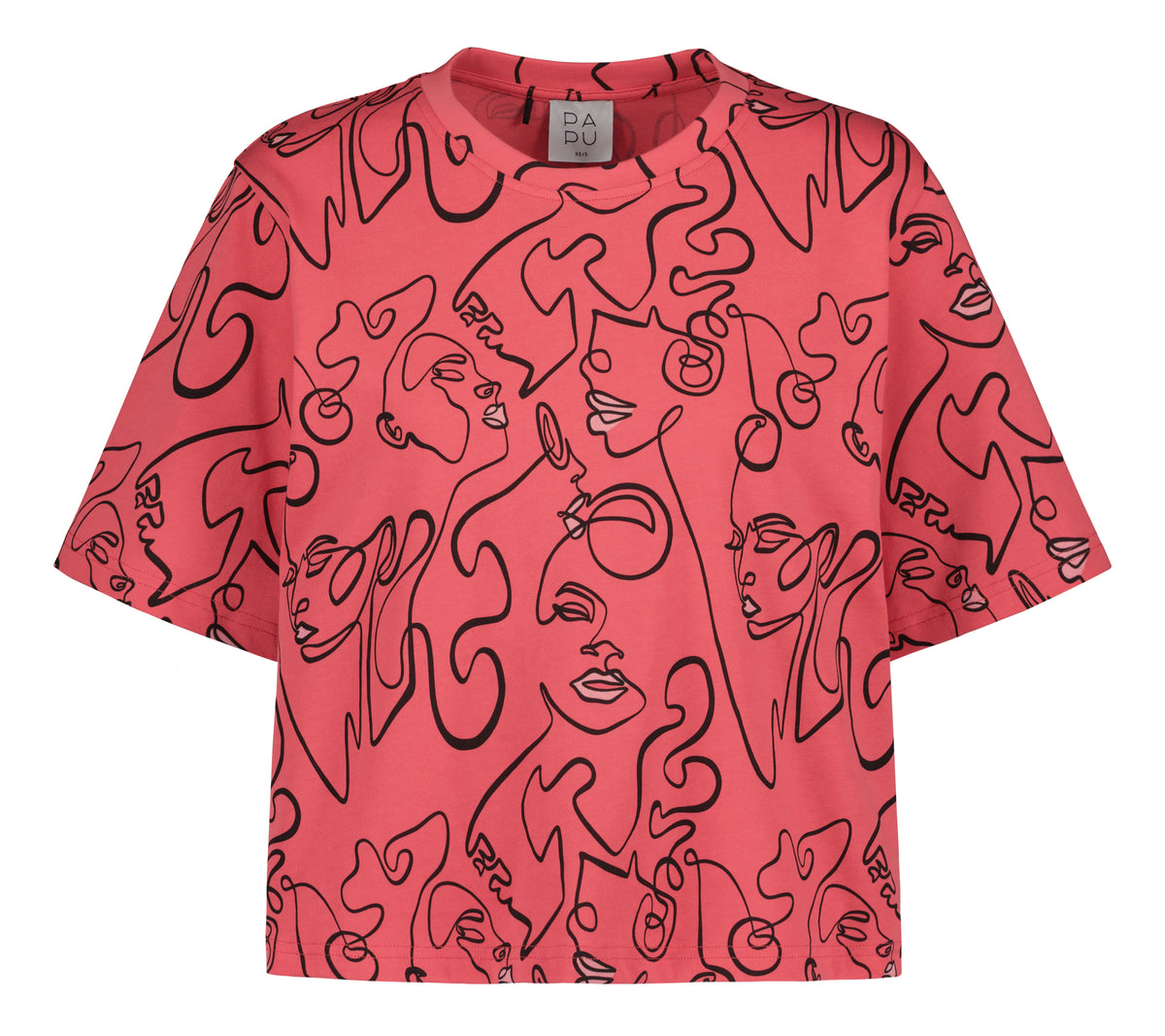 T-SHIRT, Lipstick, Coral Red