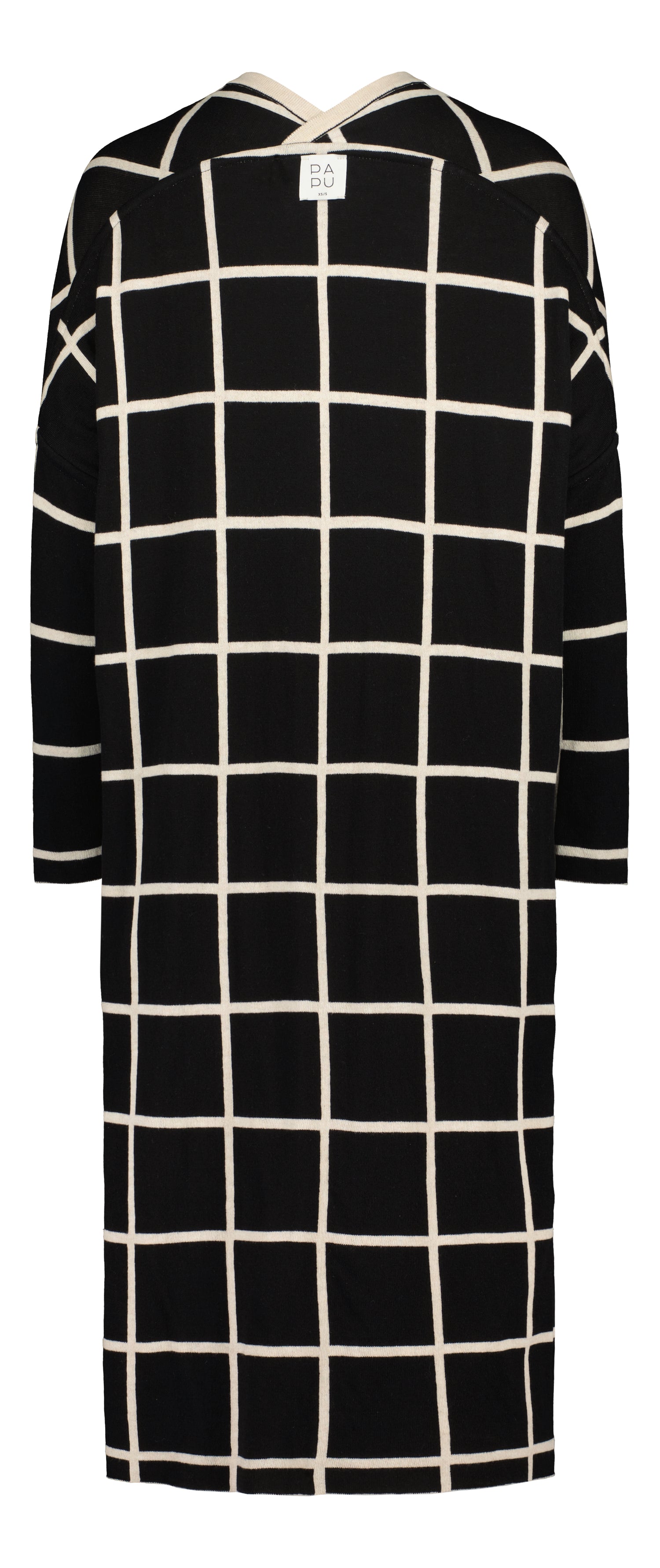 LONG-neuletakki, Giant Grid, käännettävä