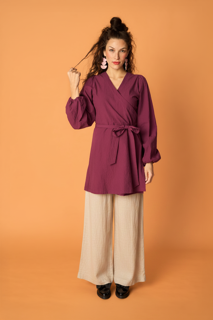 PUFF WRAP -mekko, Grape Purple