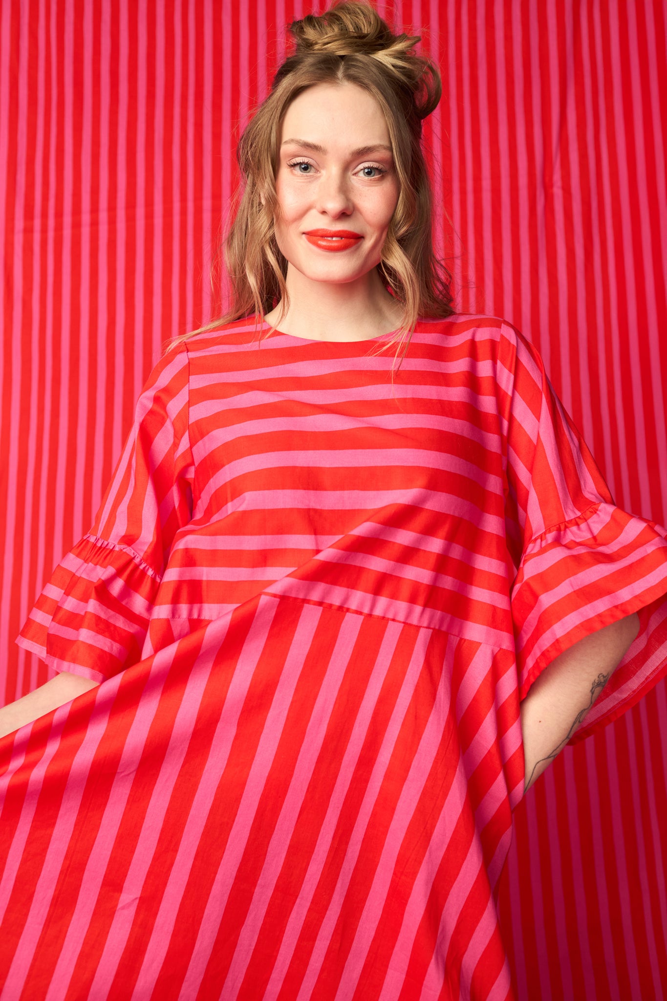 TWIST-mekko, Paris stripe pink