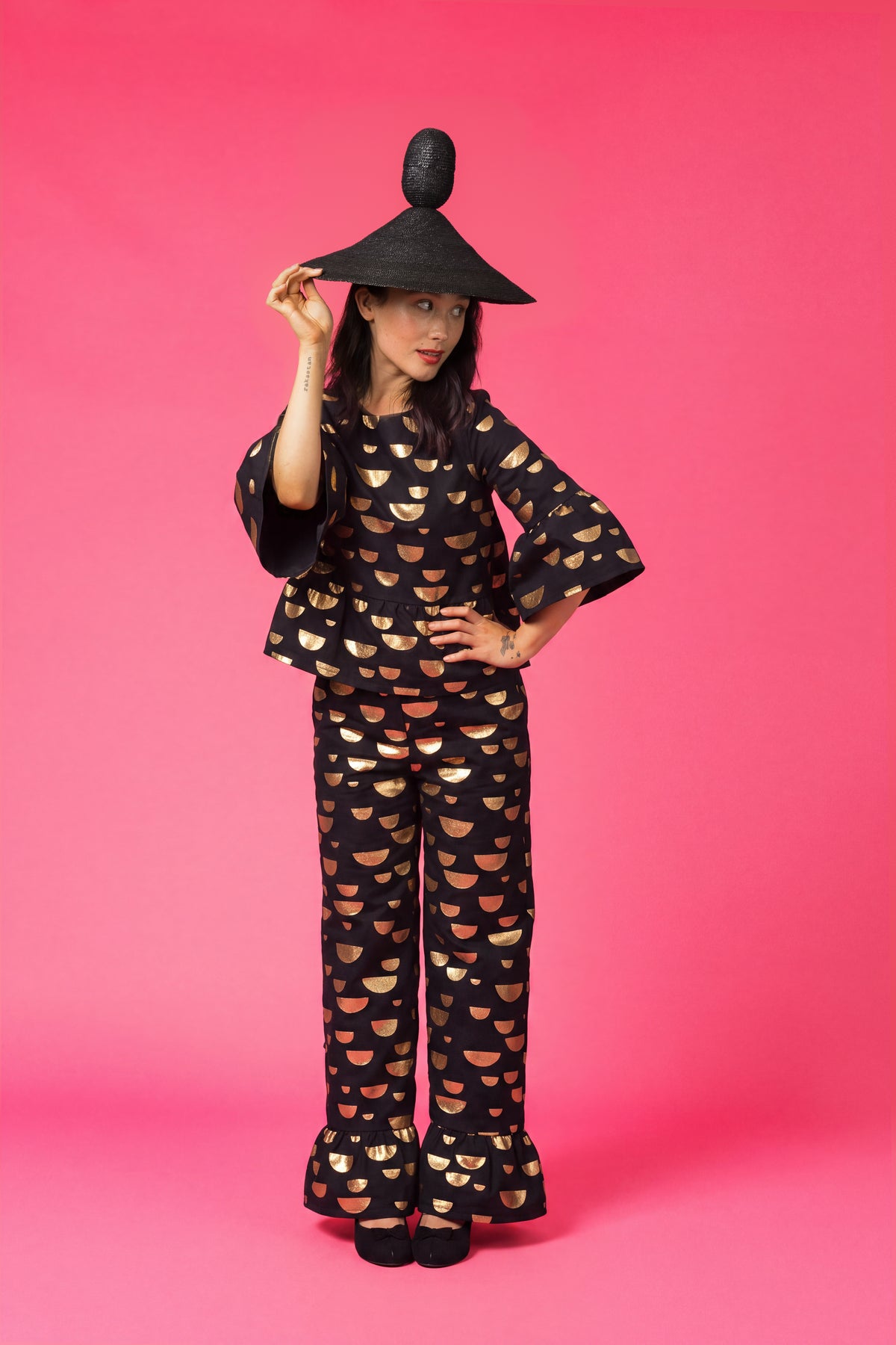 WINK trousers, gold beans