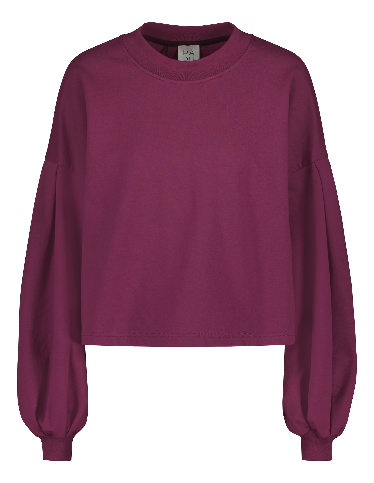 PUFF SLEEVE -collegepaita, Grape Purple