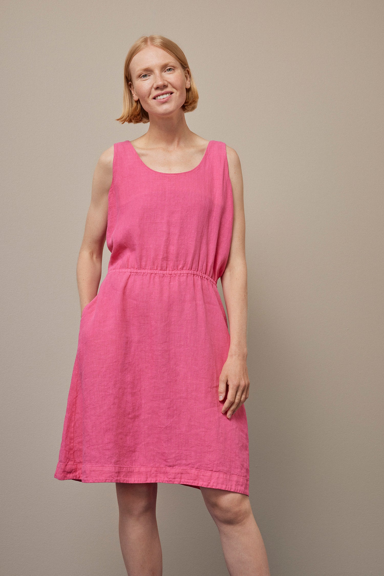 SUMMER-pellavamekko, Flow Pink