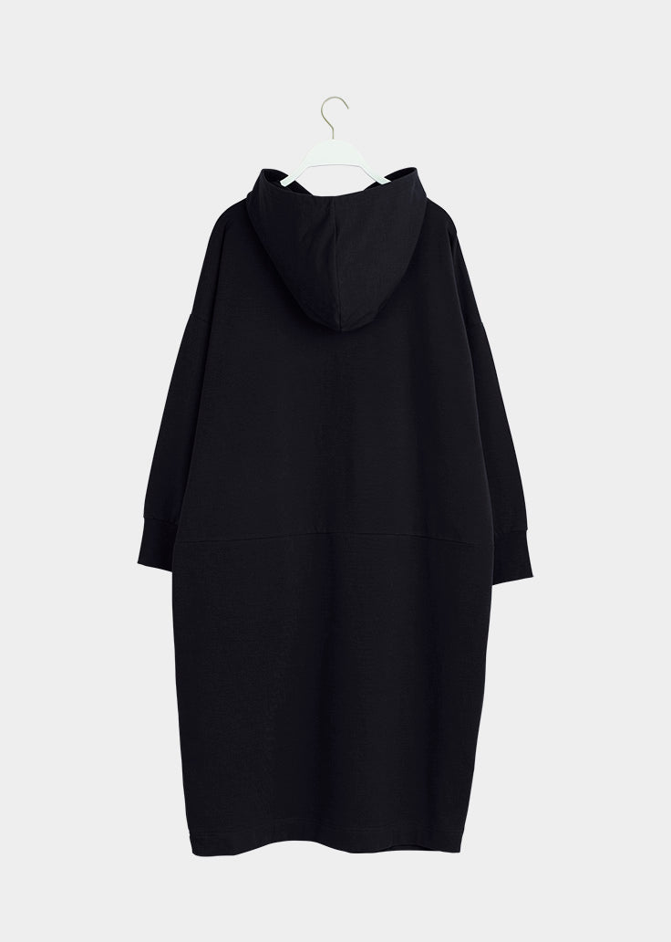 OUTLET: GIANT HOODIE -mekko, Musta